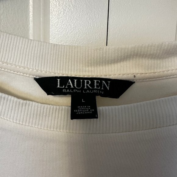 Lauren by Ralf Lauren Off-White Top - Picture 2 of 4